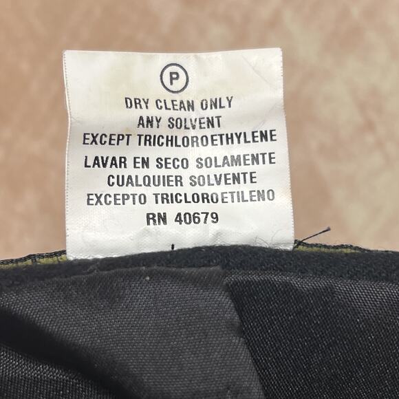 Vintage 90s Harve Benard Wool Pencil Skirt Black Midi Ukrainian Dark Academia - Picture 4 of 5